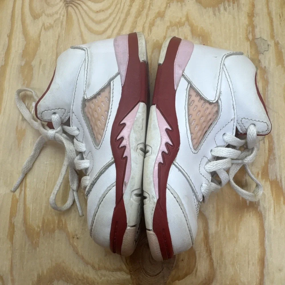 Nike Jordan 5 Retro Pink Foam‎ Toddler Shoes 7C Girls 725172-106 Baby Sneakers